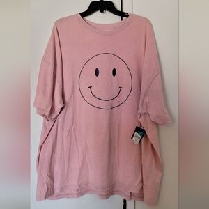 Arizona Jean Co Oversized Fit Smiley Tee Shirt Size XXL
